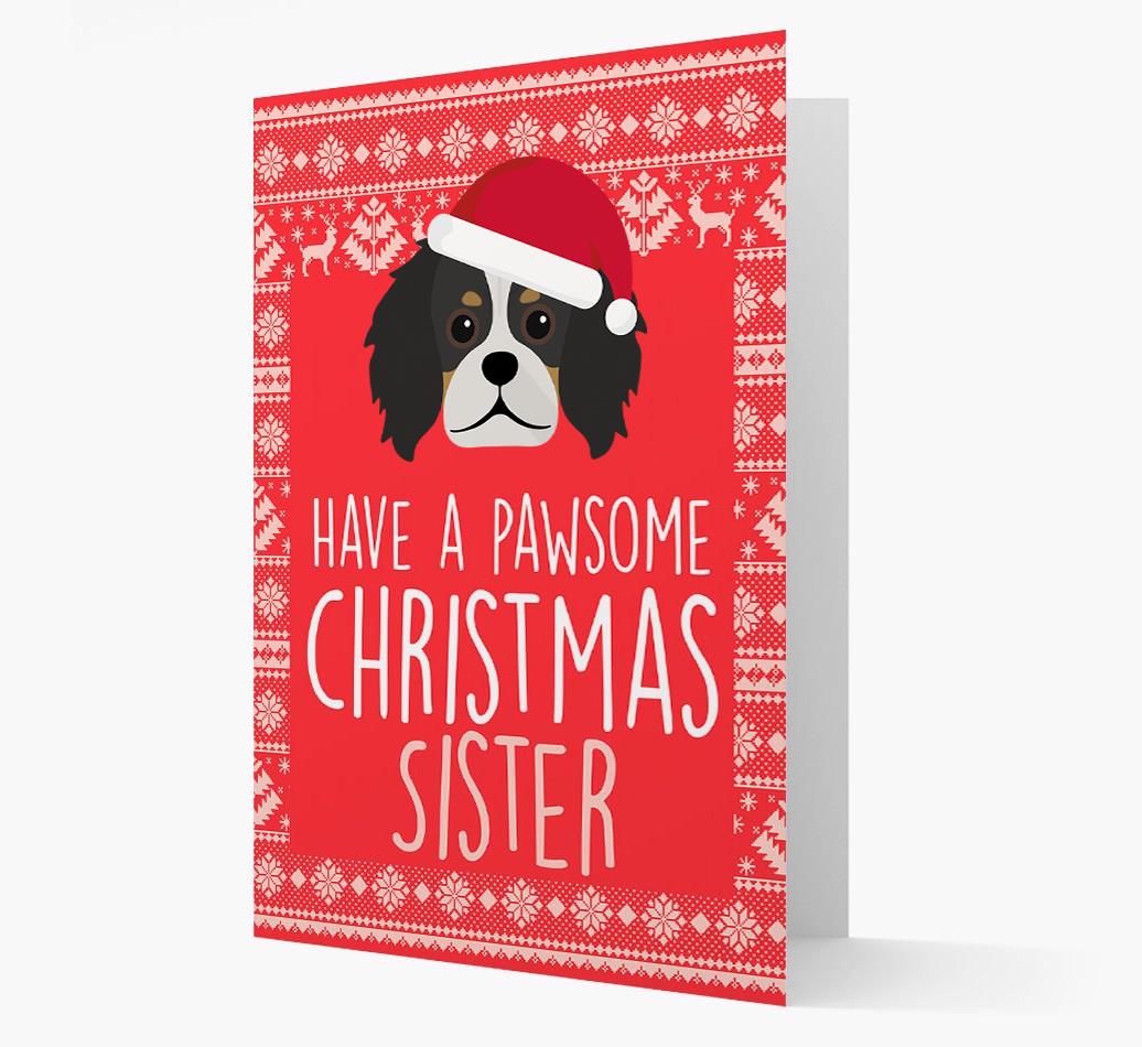 'Have a Pawsome Christmas' - Personalized {breedFullName} Christmas Card