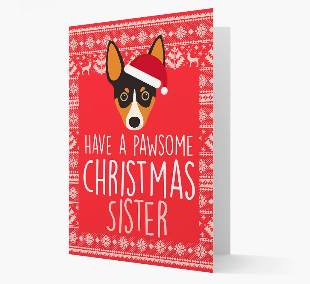 'Have a Pawsome Christmas' - Personalized {breedFullName} Christmas Card