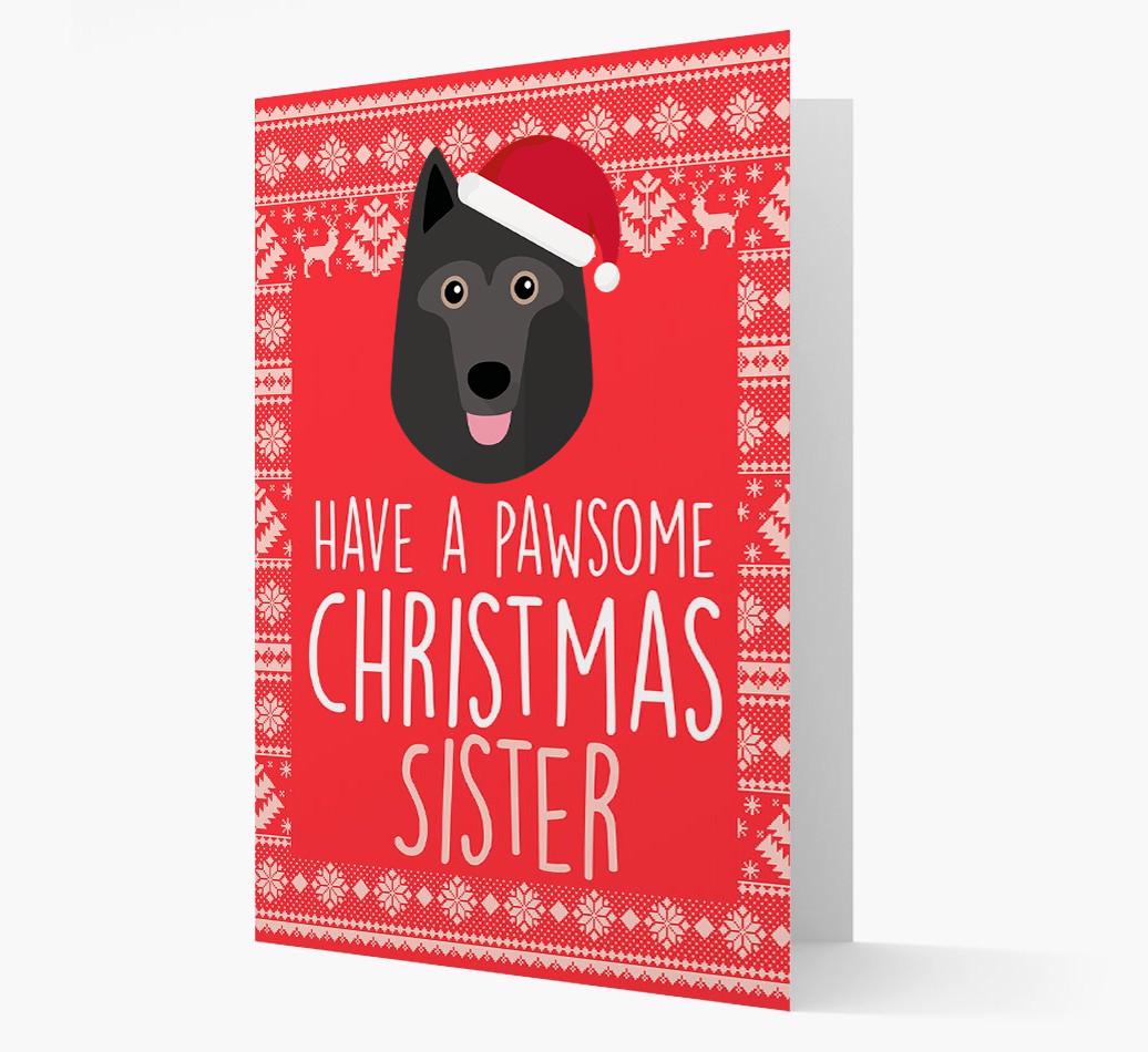 'Have a Pawsome Christmas' - Personalized {breedFullName} Christmas Card