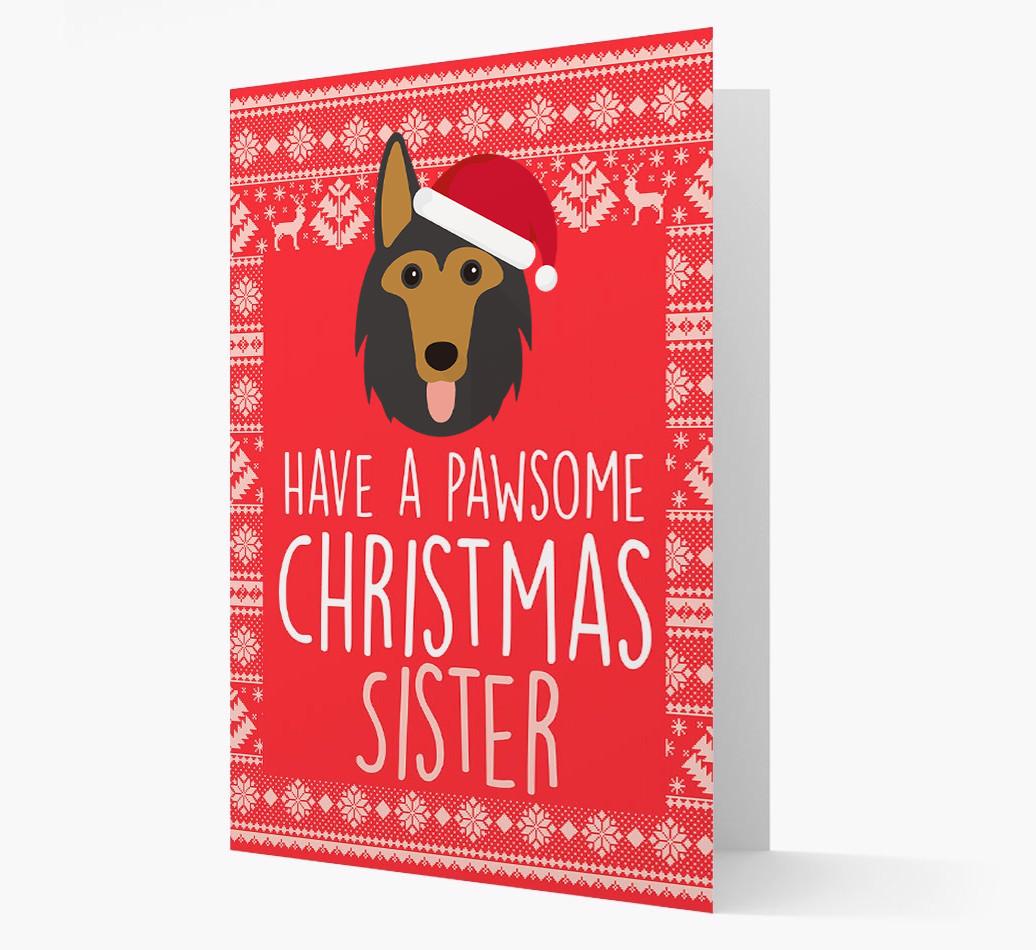 'Have a Pawsome Christmas' - Personalized {breedFullName} Christmas Card