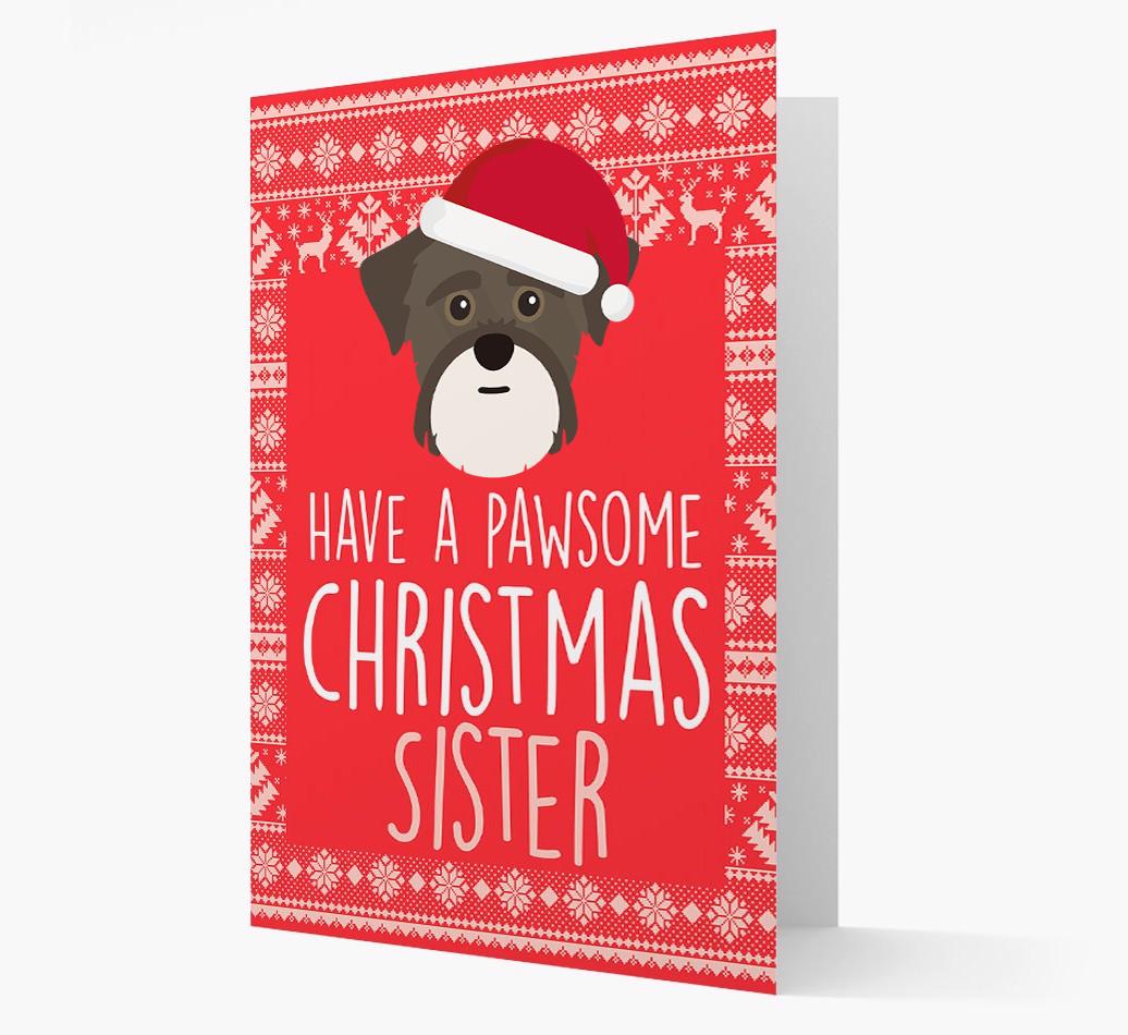 'Have a Pawsome Christmas' - Personalized {breedFullName} Christmas Card