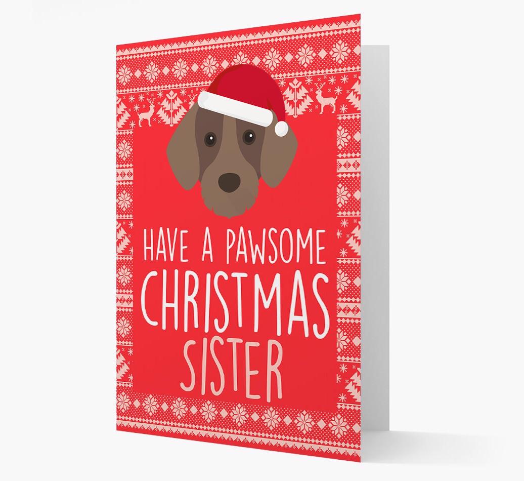 'Have a Pawsome Christmas' - Personalized {breedFullName} Christmas Card