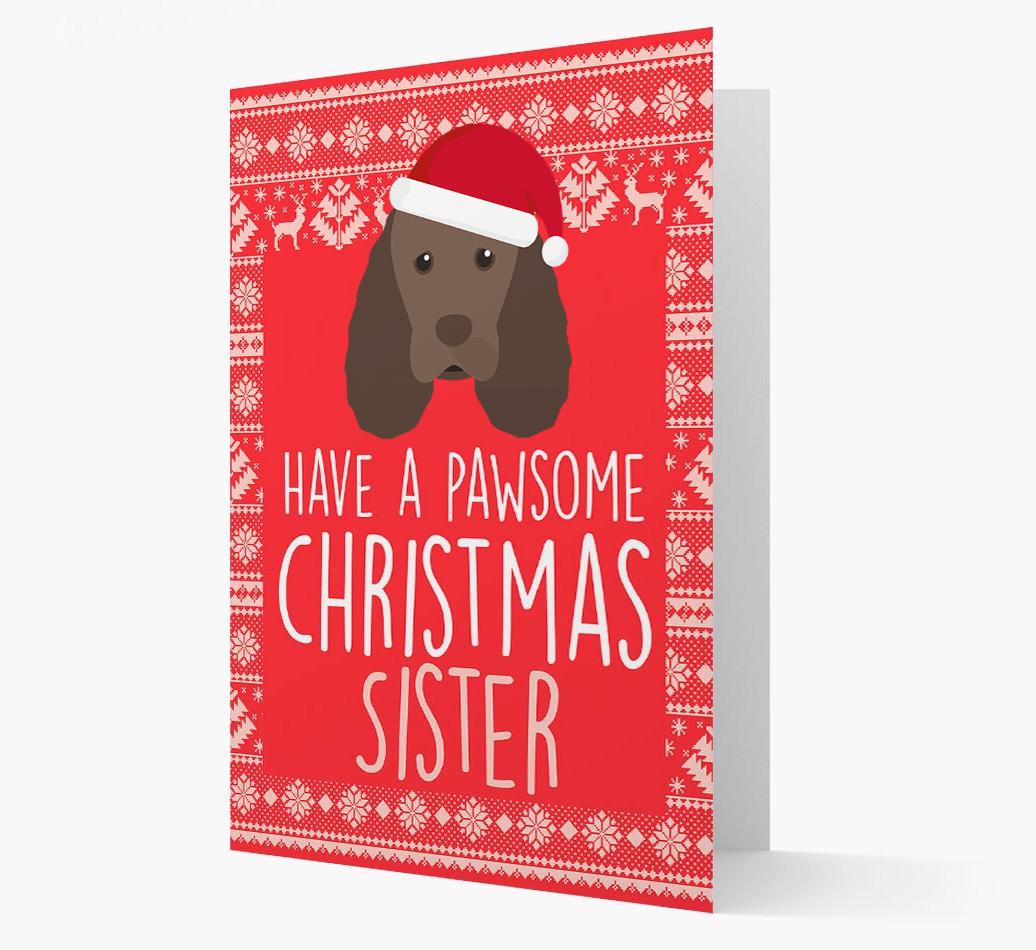 'Have a Pawsome Christmas' - Personalized {breedFullName} Christmas Card