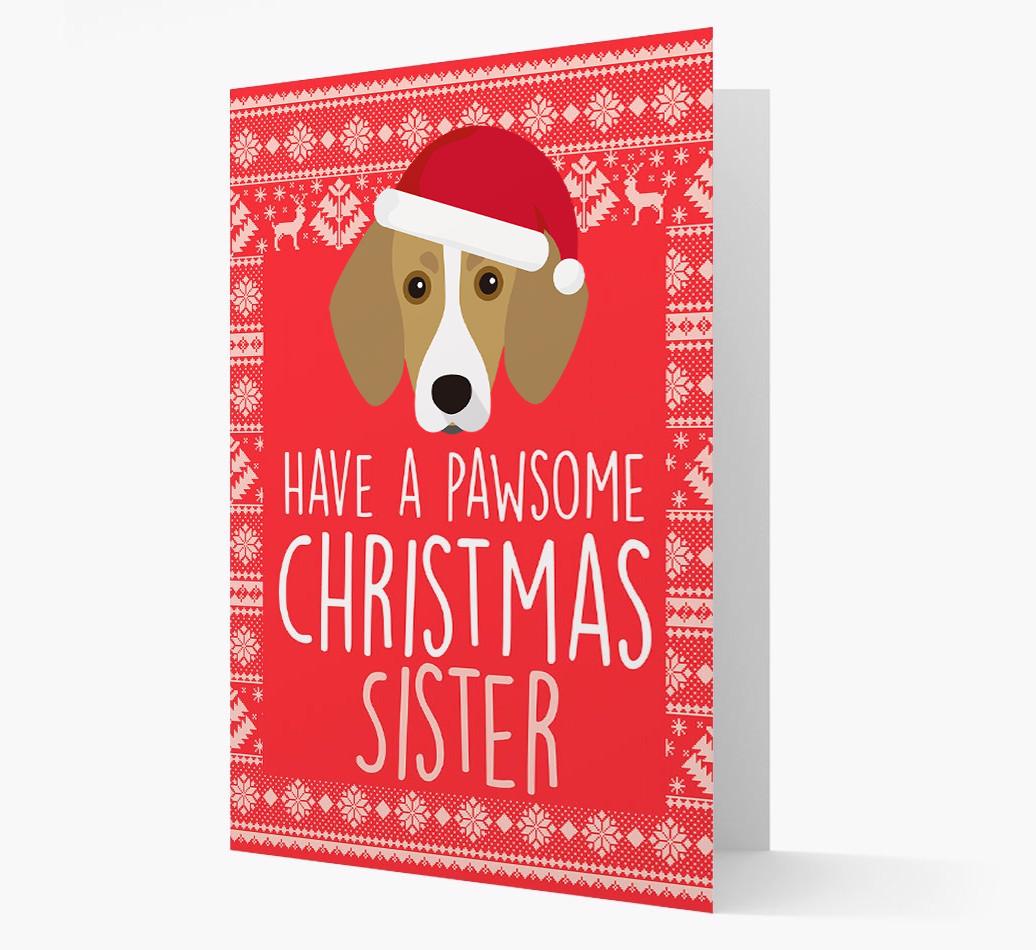 'Have a Pawsome Christmas' - Personalized {breedFullName} Christmas Card