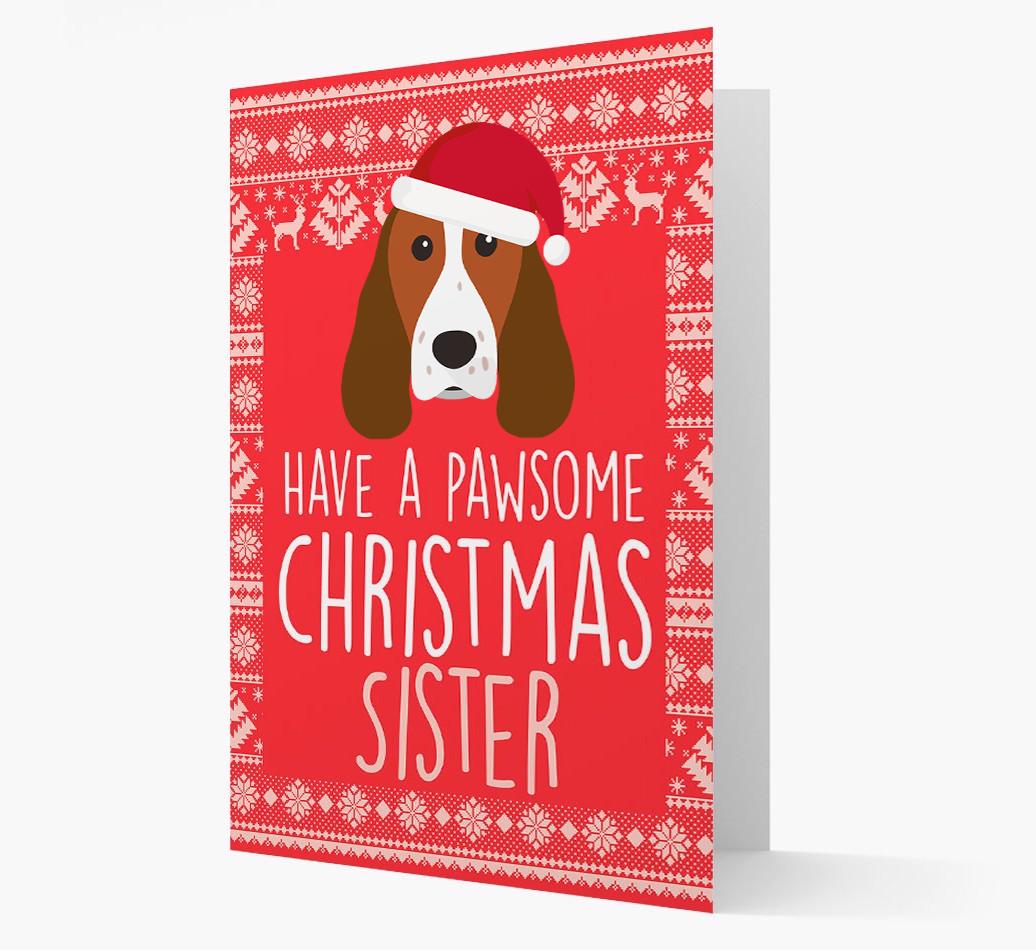 'Have a Pawsome Christmas' - Personalized {breedFullName} Christmas Card