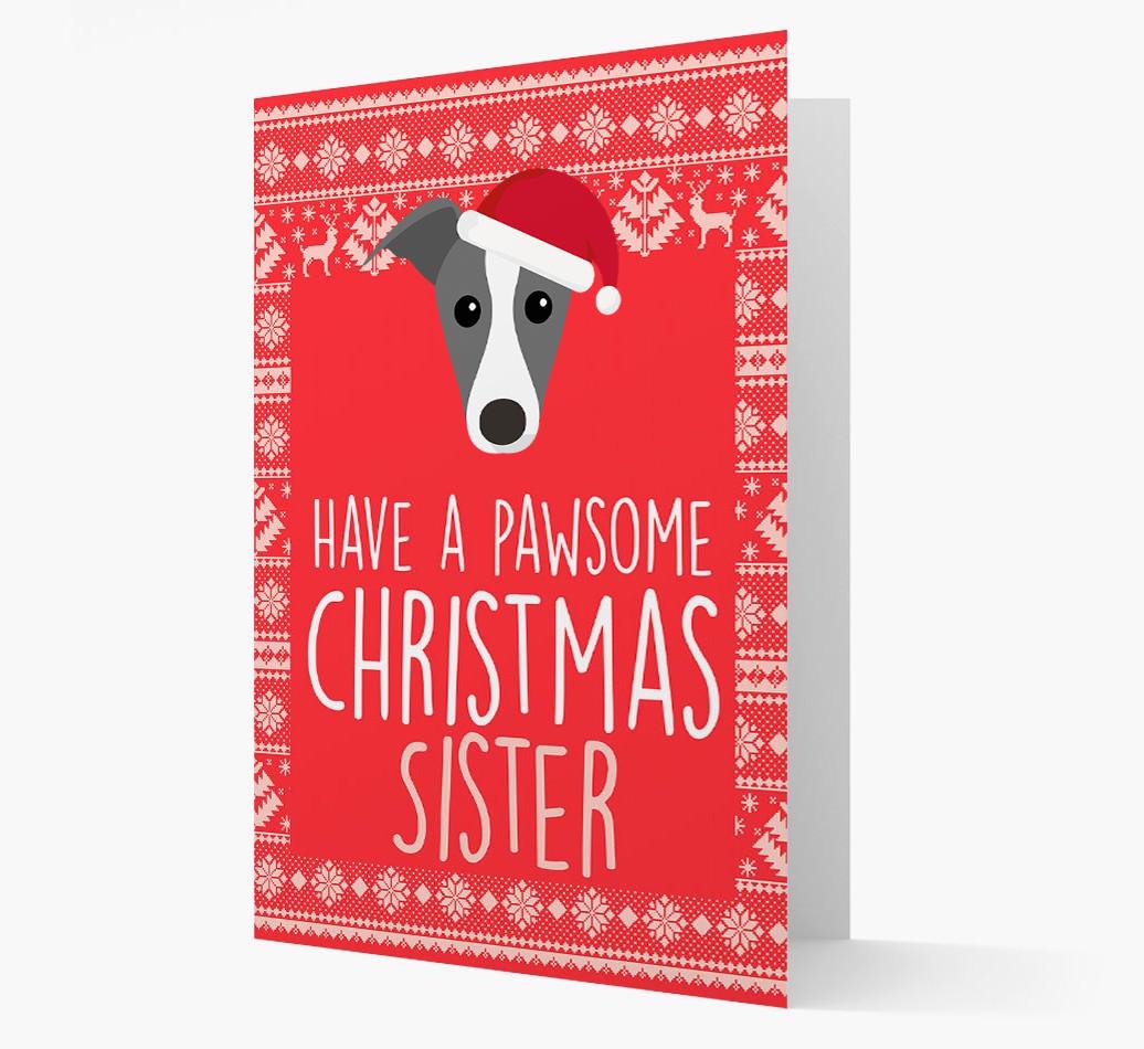 'Have a Pawsome Christmas' - Personalized {breedFullName} Christmas Card