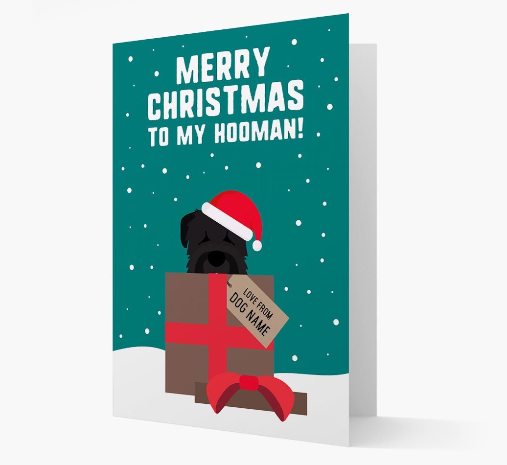 'Merry Christmas to my Hooman' - Personalized {breedFullName} Christmas Card
