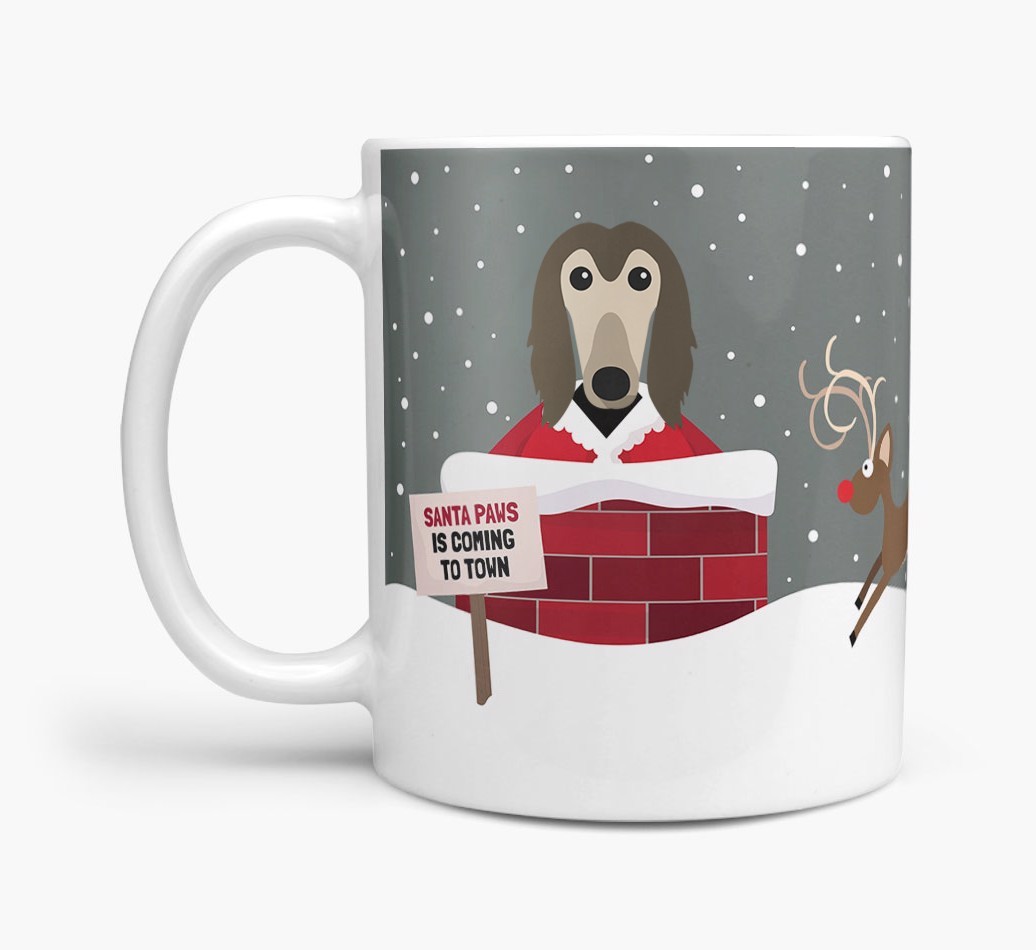 'Santa Paws' Mug with {breedFullName} Icon