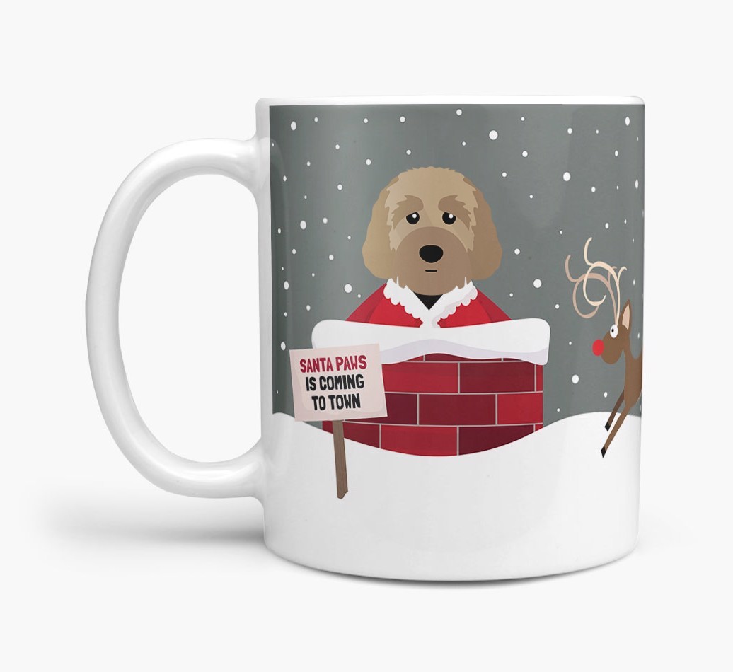 'Santa Paws' Mug with {breedFullName} Icon