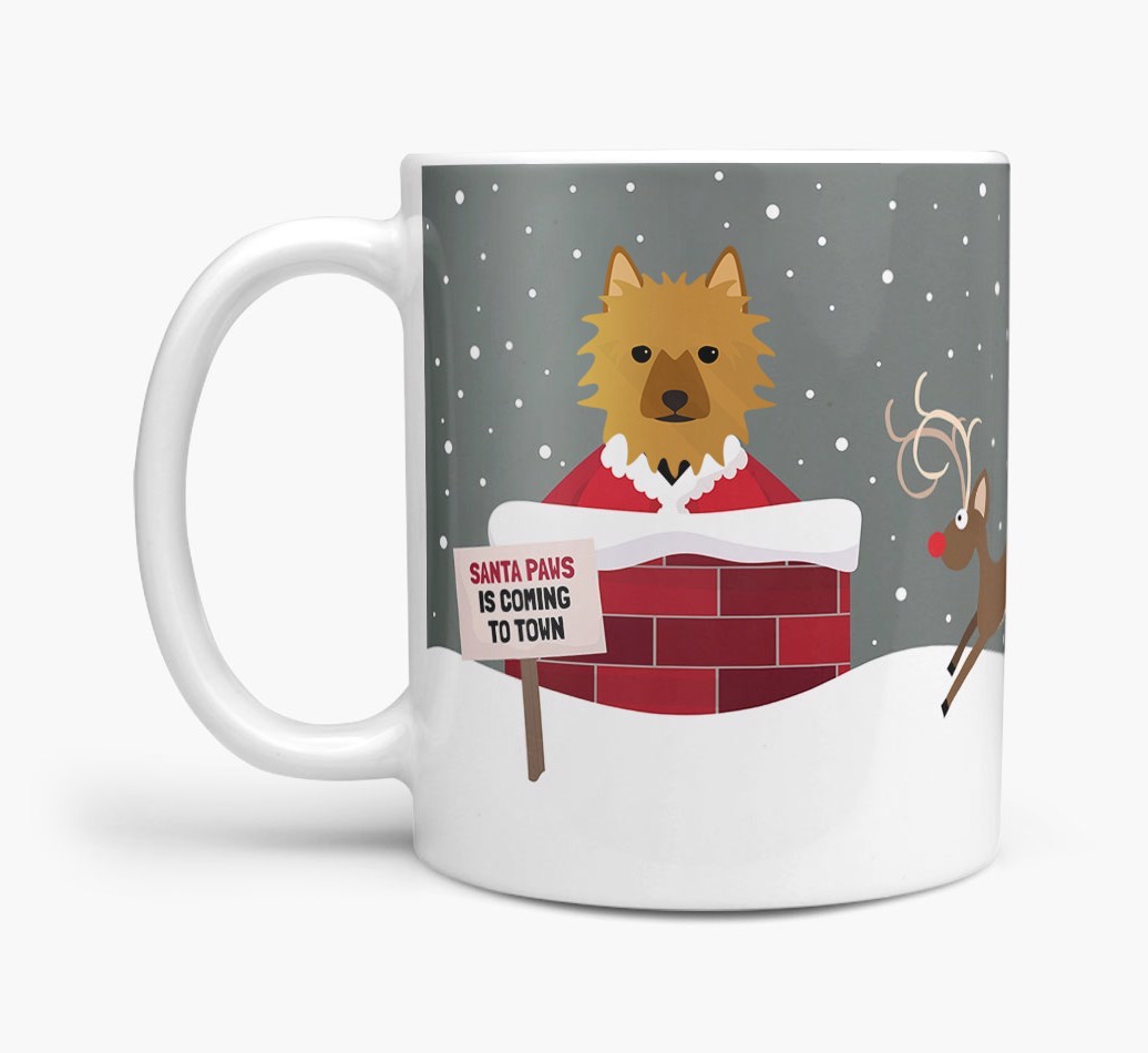 'Santa Paws' Mug with {breedFullName} Icon