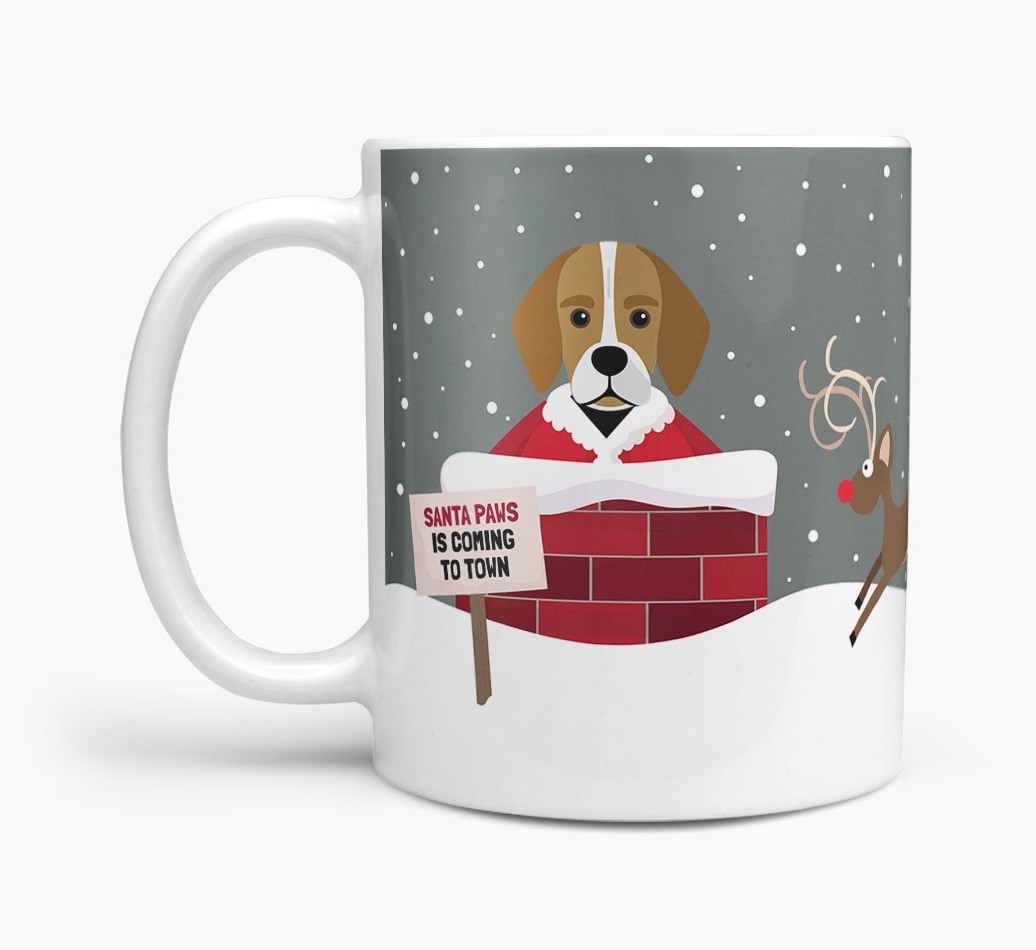 'Santa Paws' Mug with {breedFullName} Icon