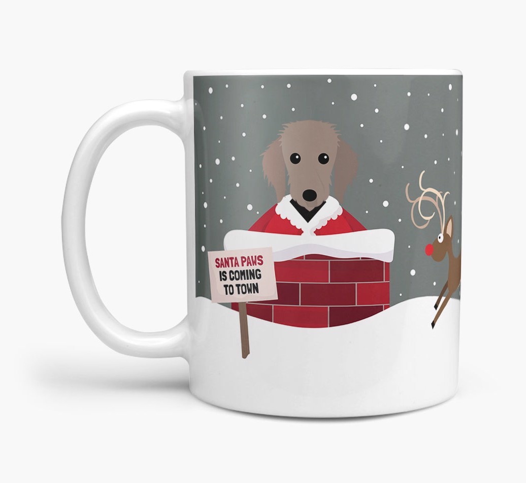 'Santa Paws' Mug with {breedFullName} Icon