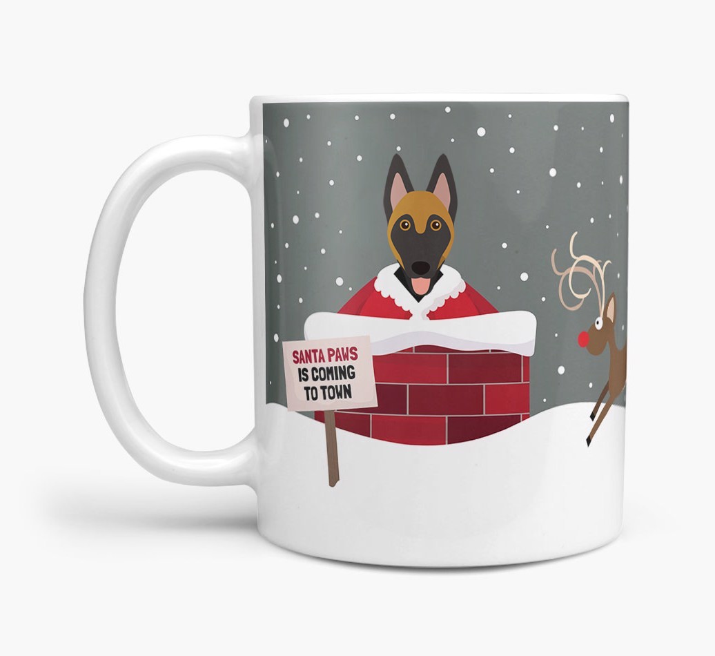 'Santa Paws' Mug with {breedFullName} Icon