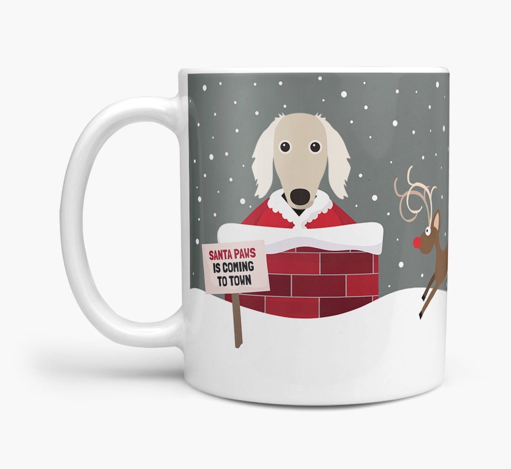 'Santa Paws' - Personalised {breedFullName} Mug