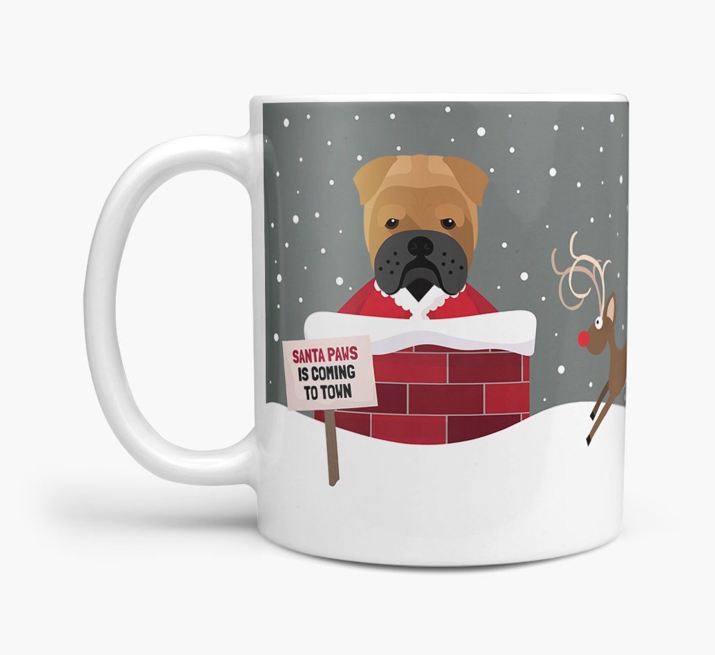 'Santa Paws' Mug with {breedFullName} Icon