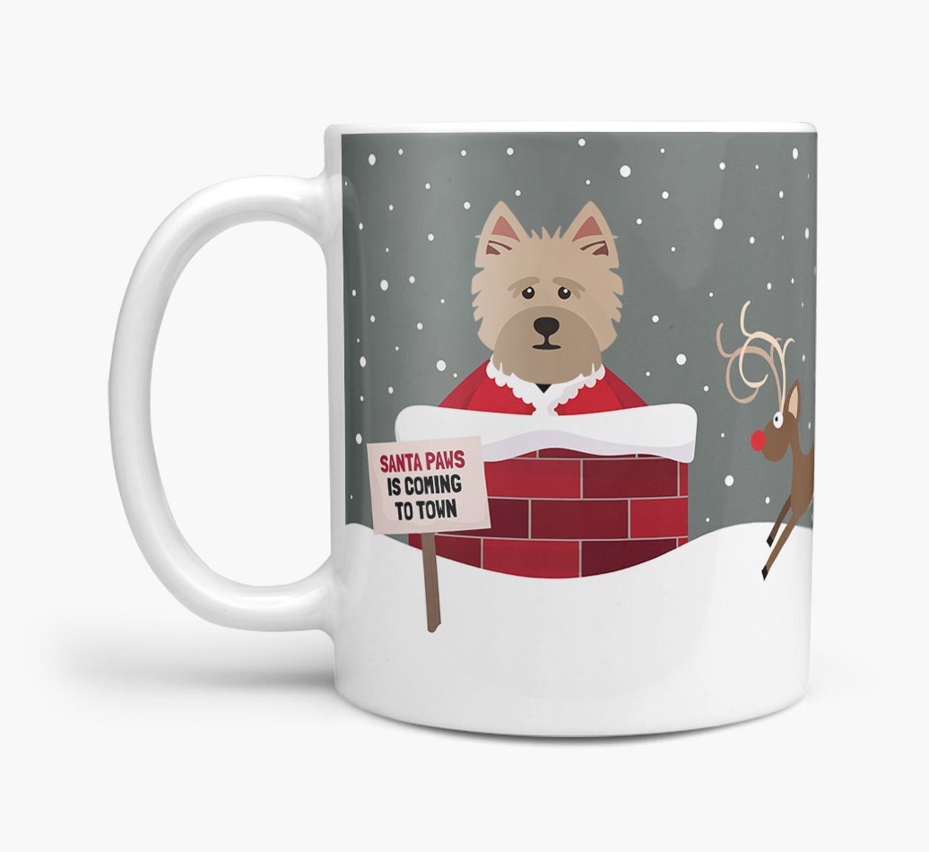 'Santa Paws' Mug with {breedFullName} Icon