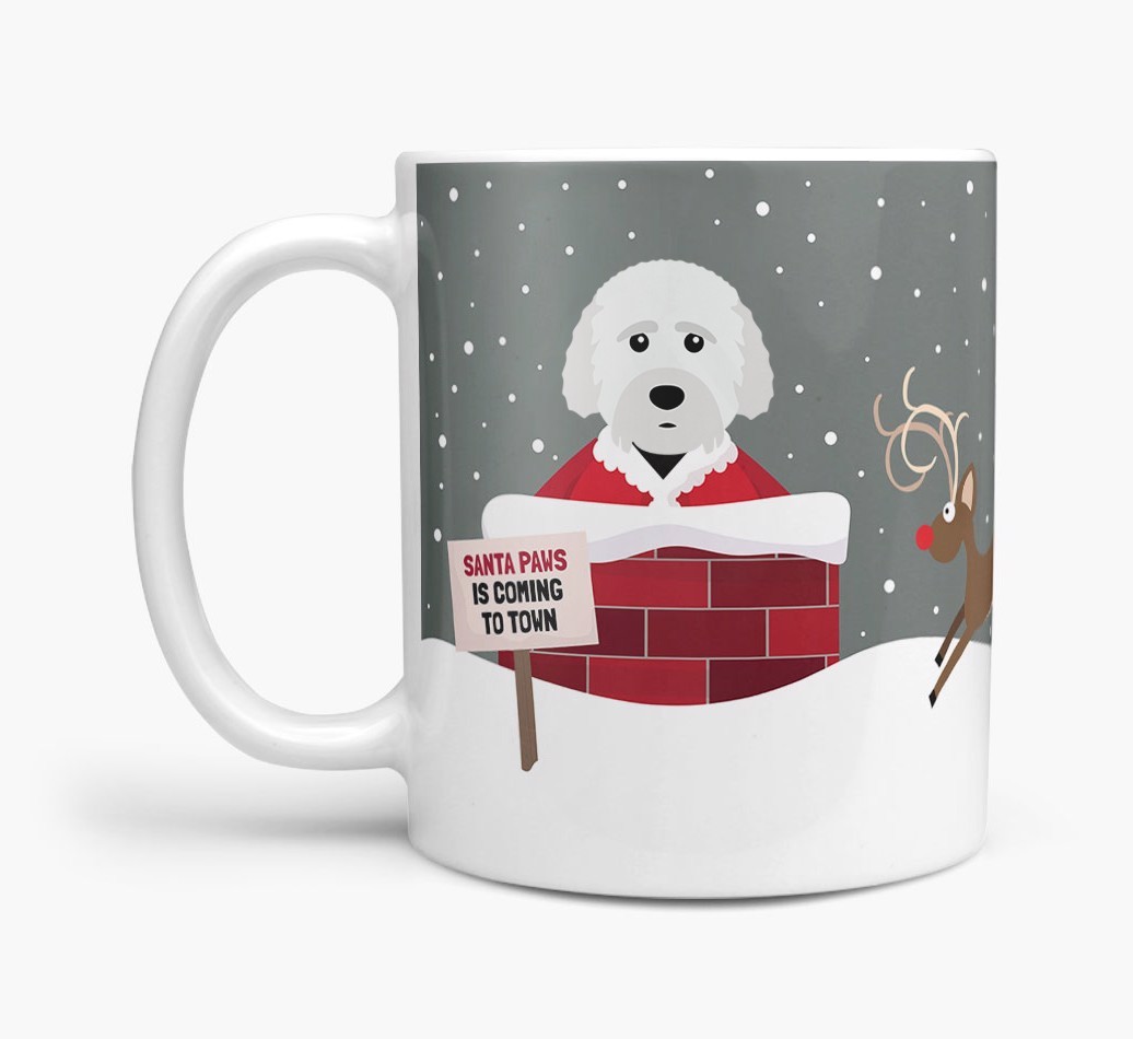 'Santa Paws' - Personalised {breedFullName} Mug