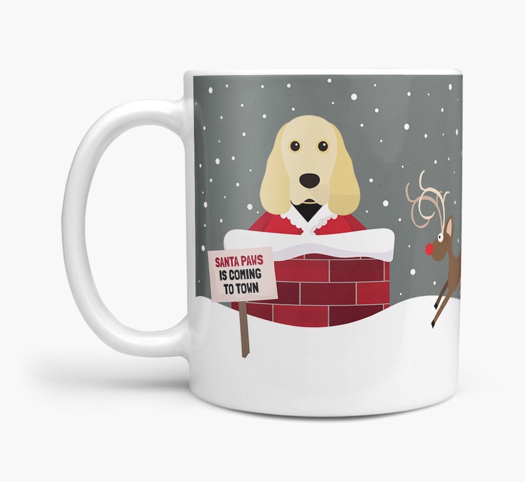 'Santa Paws' - Personalised {breedFullName} Mug