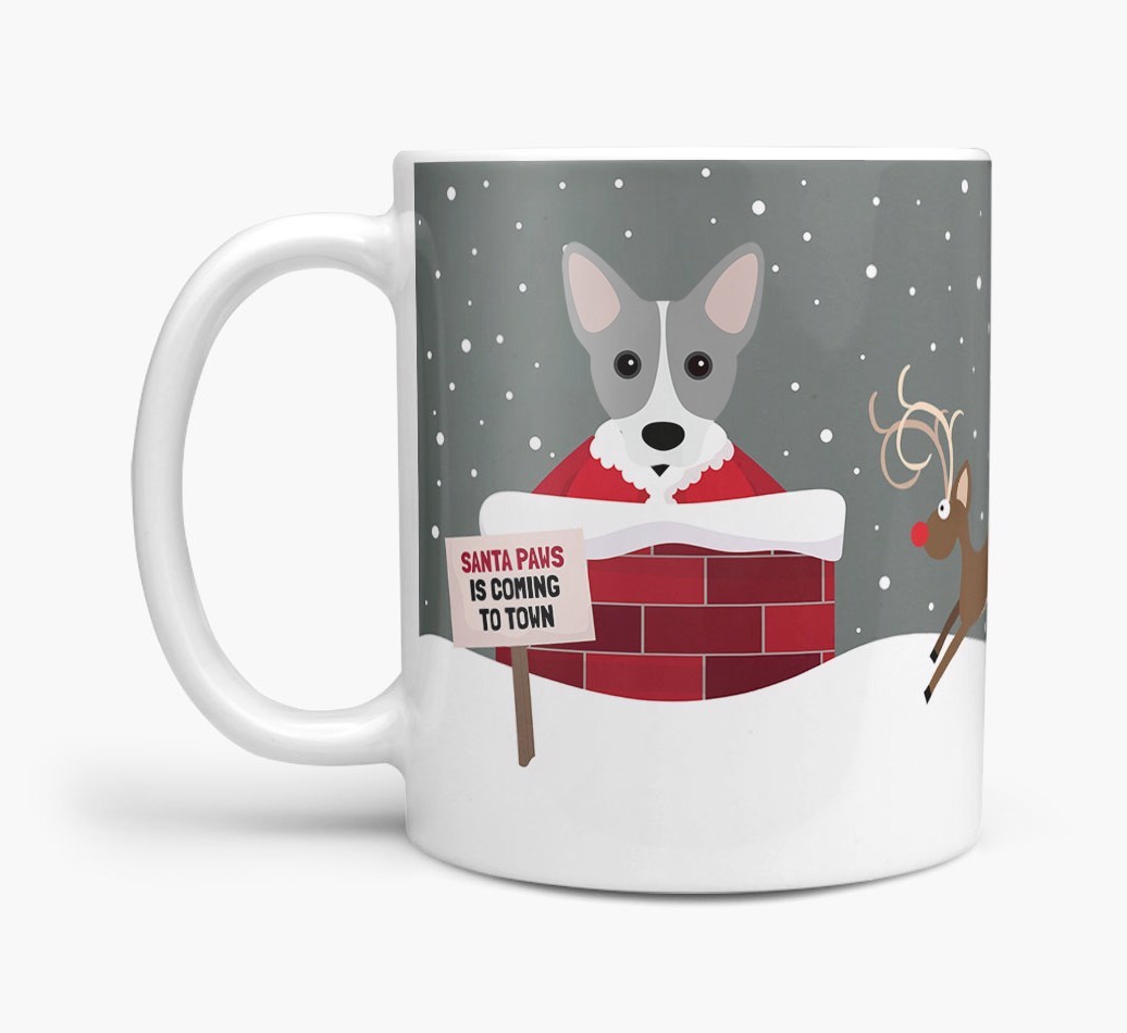 'Santa Paws' Mug with {breedFullName} Icon