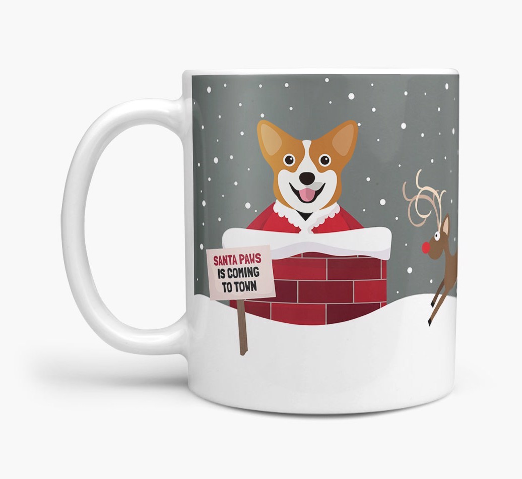 'Santa Paws' Mug with {breedFullName} Icon
