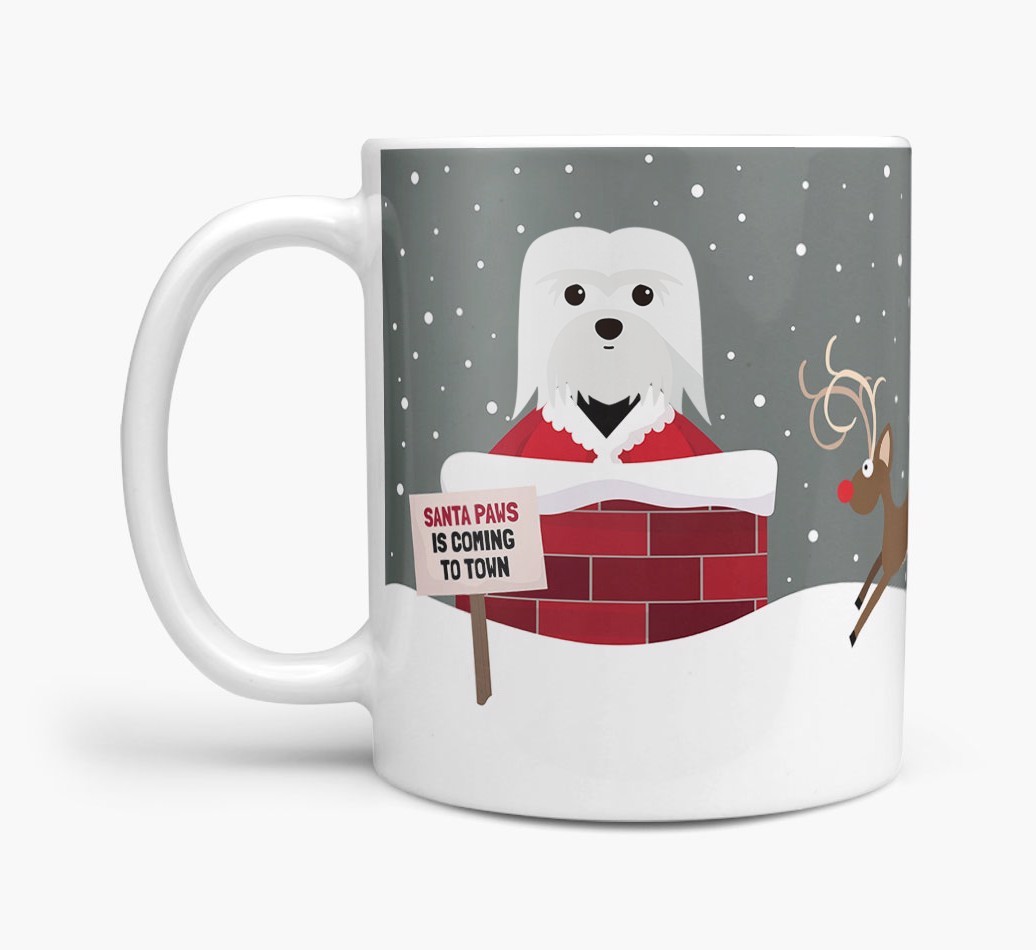 'Santa Paws' - Personalised {breedFullName} Mug