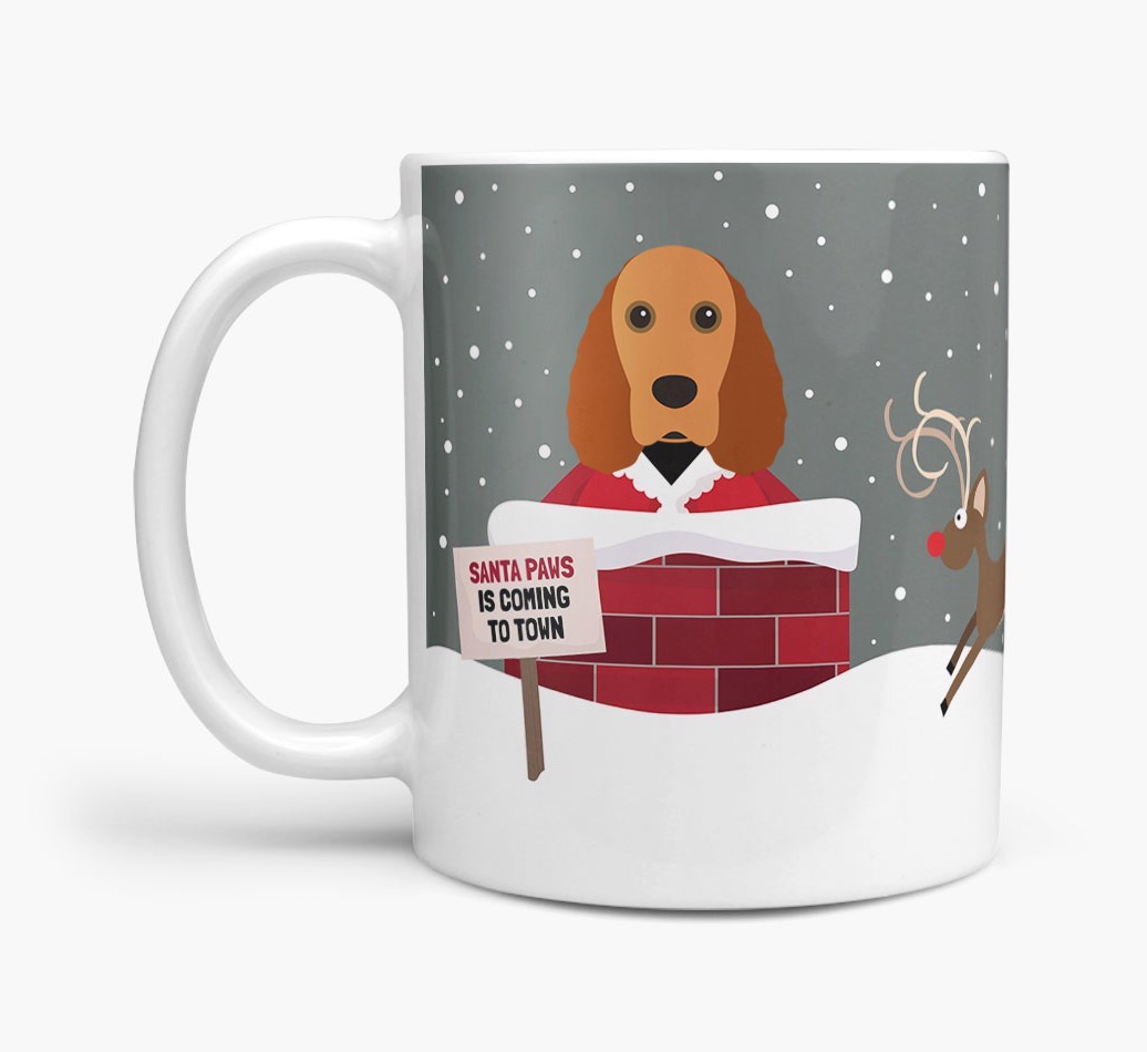 'Santa Paws' Mug with {breedFullName} Icon