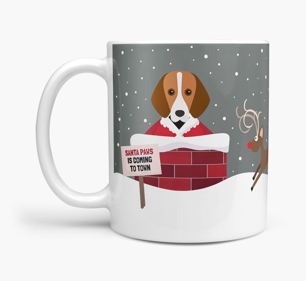 'Santa Paws' Mug with {breedFullName} Icon