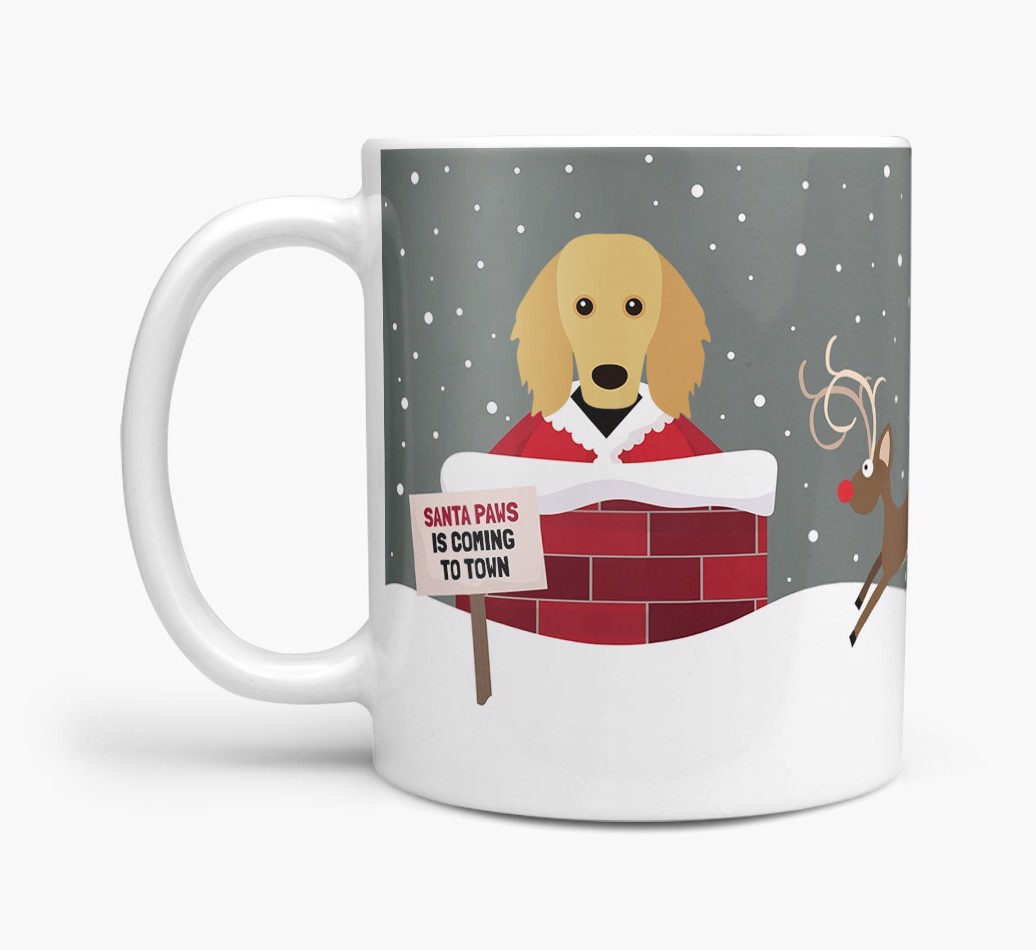 'Santa Paws' Mug with {breedFullName} Icon