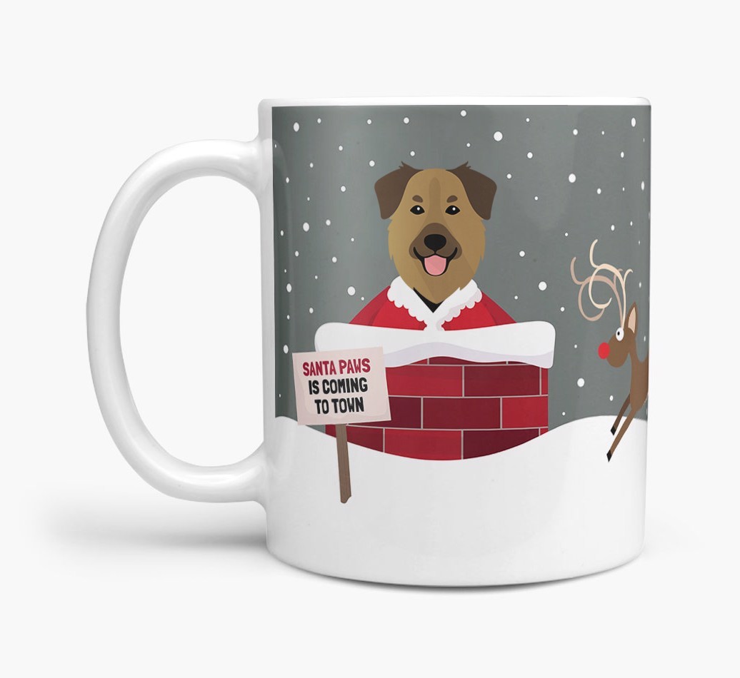 'Santa Paws' Mug with {breedFullName} Icon