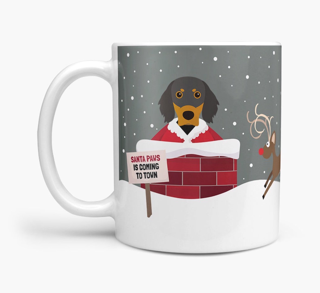 'Santa Paws' Mug with {breedFullName} Icon