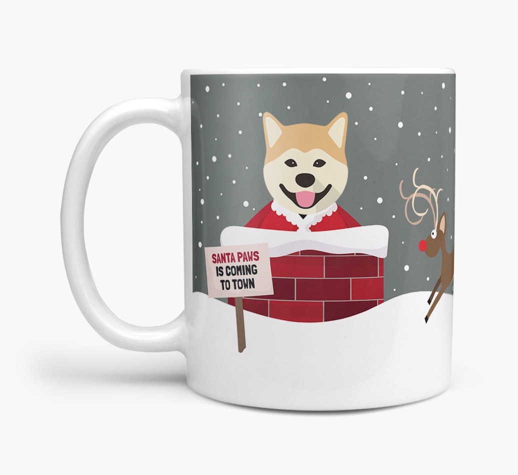 'Santa Paws' Mug with {breedFullName} Icon