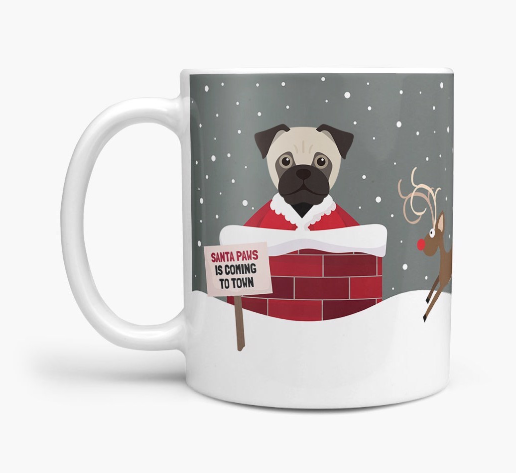'Santa Paws' Mug with {breedFullName} Icon