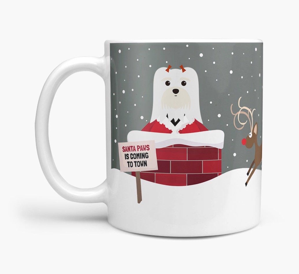 'Santa Paws' Mug with {breedFullName} Icon