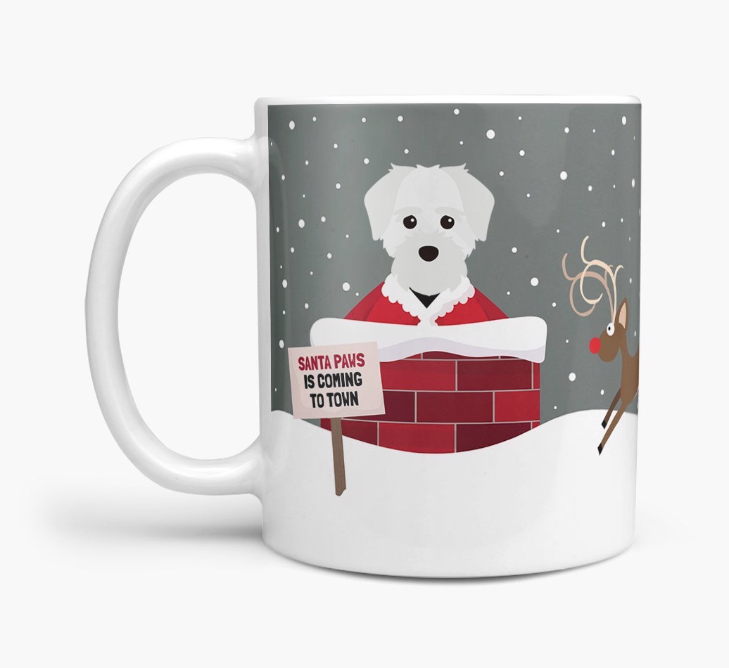 'Santa Paws' Mug with {breedFullName} Icon