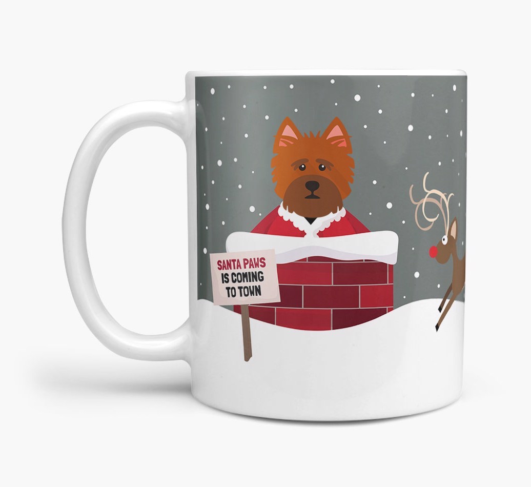 'Santa Paws' - Personalised {breedFullName} Mug