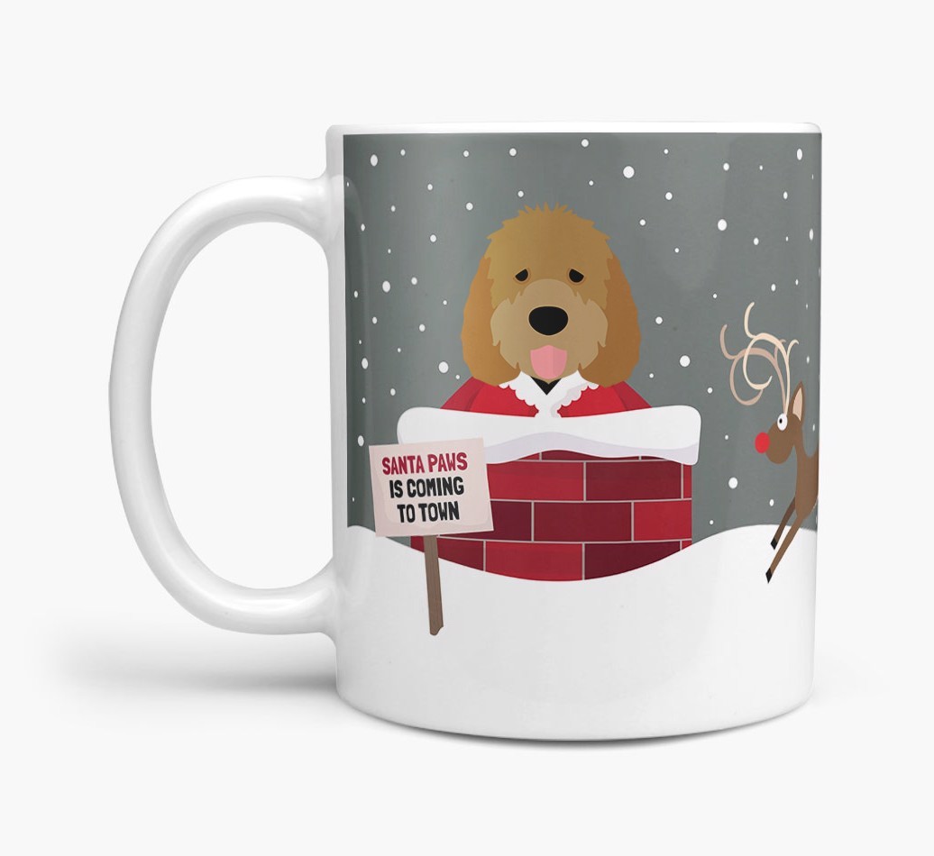 'Santa Paws' Mug with {breedFullName} Icon