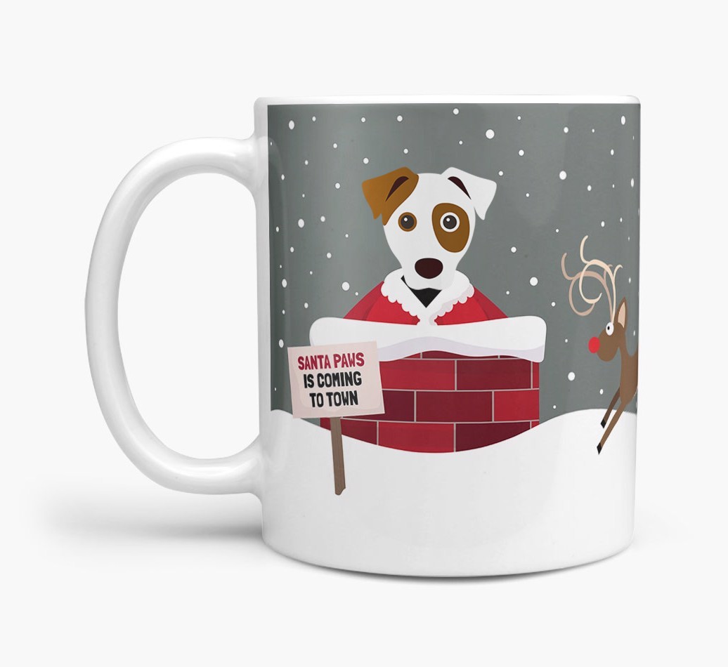 'Santa Paws' Mug with {breedFullName} Icon