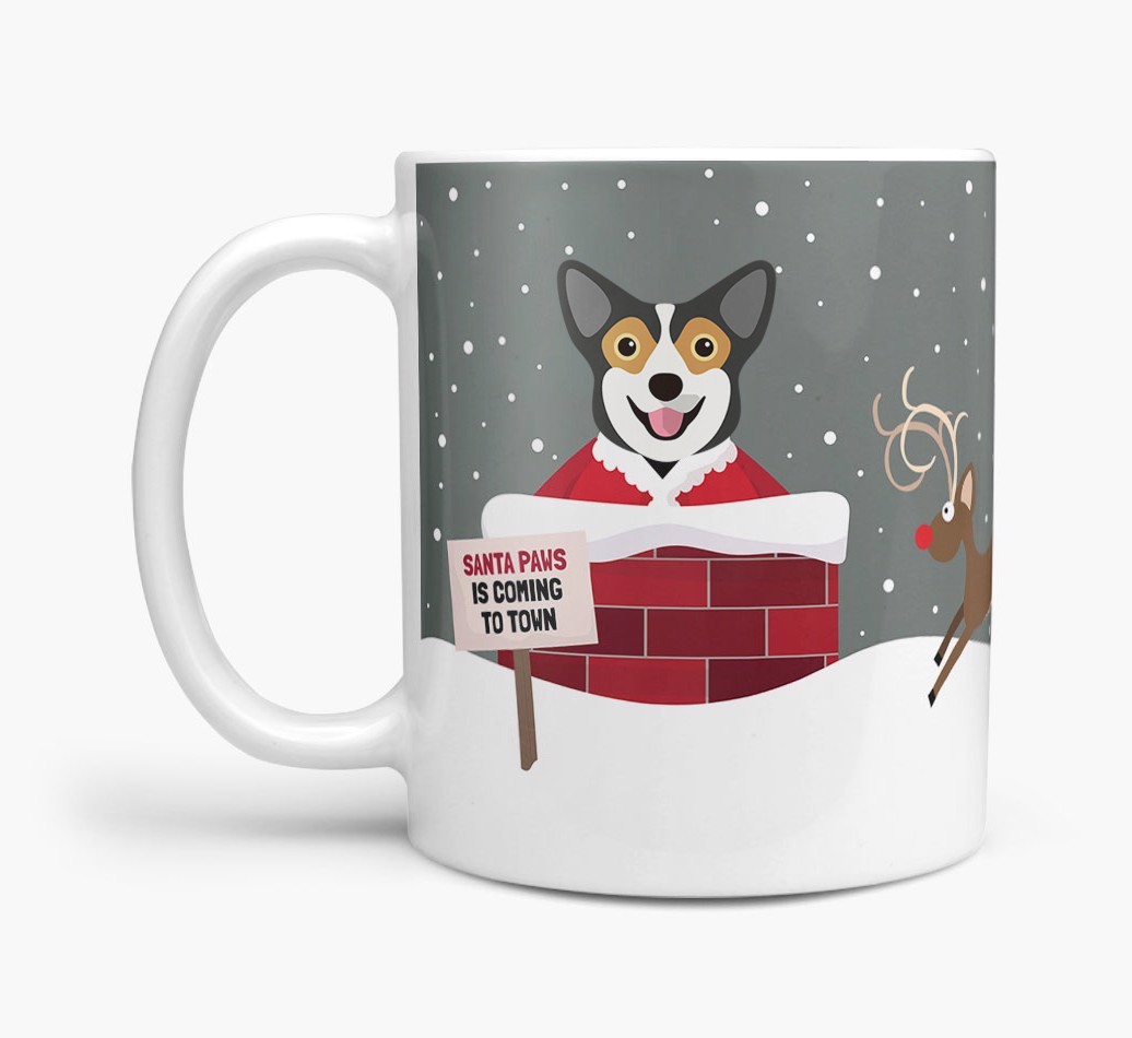 'Santa Paws' Mug with {breedFullName} Icon