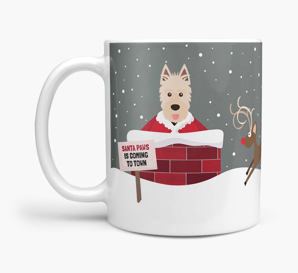 'Santa Paws' Mug with {breedFullName} Icon