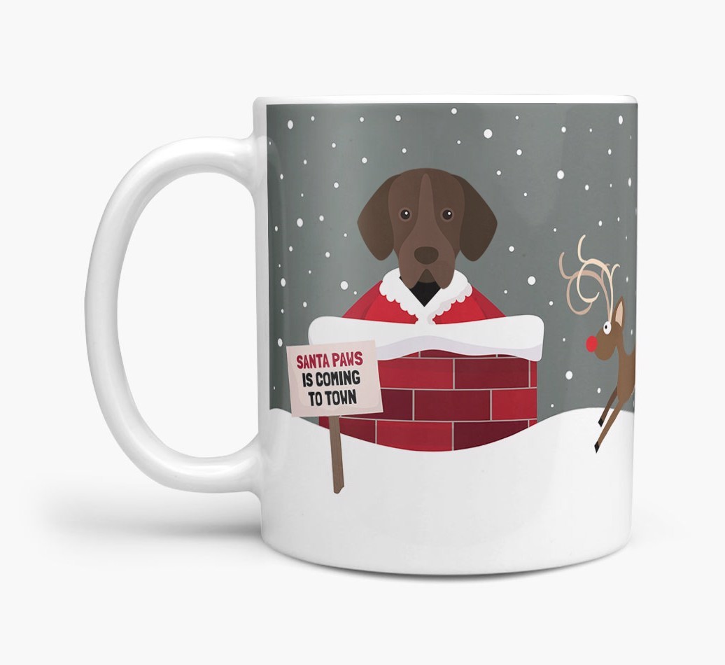 'Santa Paws' Mug with {breedFullName} Icon