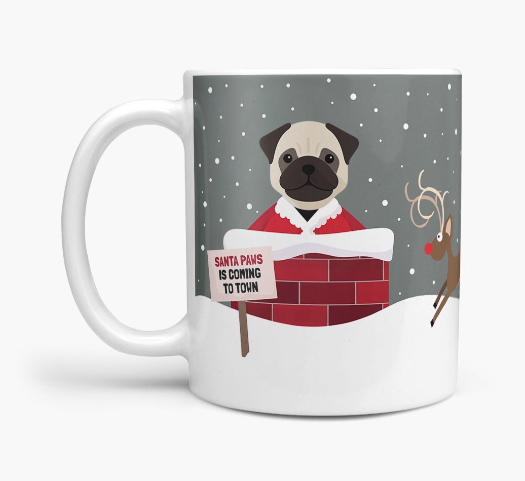 'Santa Paws' Mug with {breedFullName} Icon