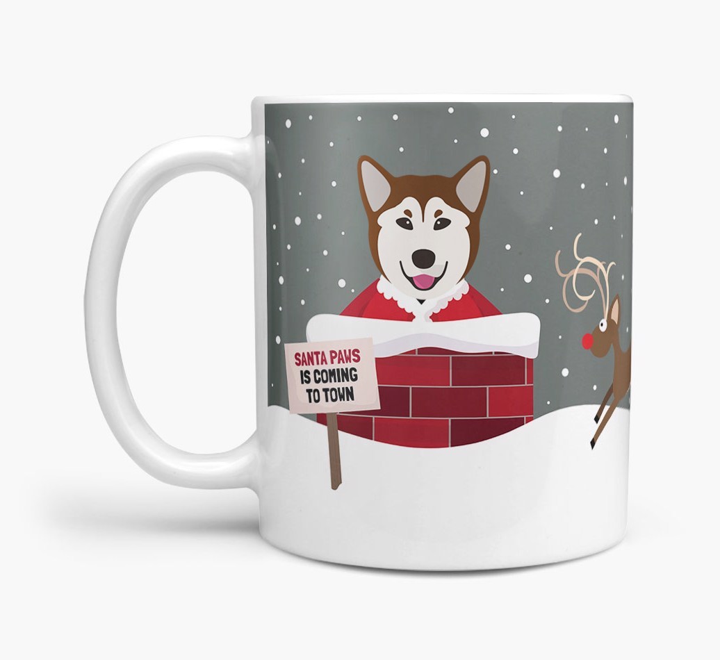 'Santa Paws' Mug with {breedFullName} Icon