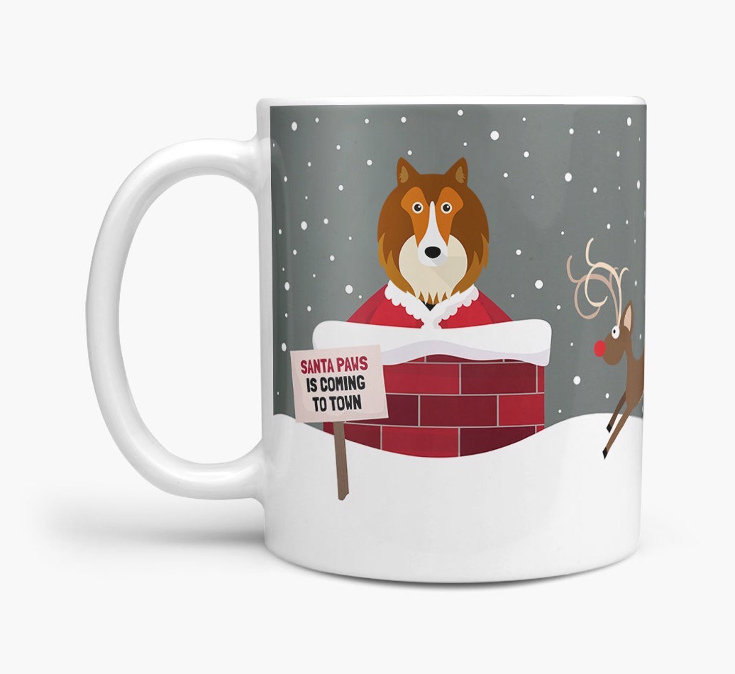 'Santa Paws' Mug with {breedFullName} Icon