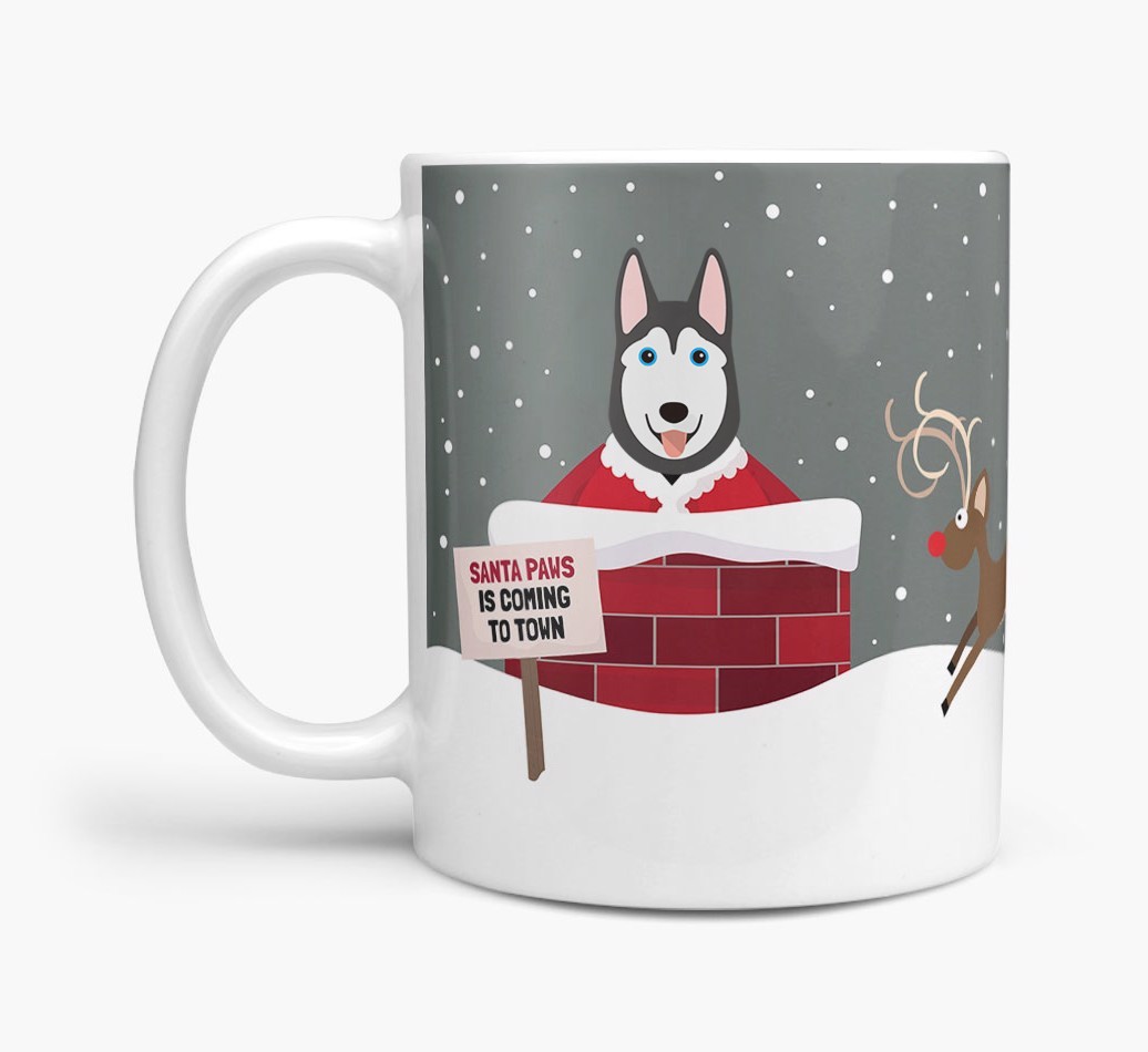 'Santa Paws' Mug with {breedFullName} Icon