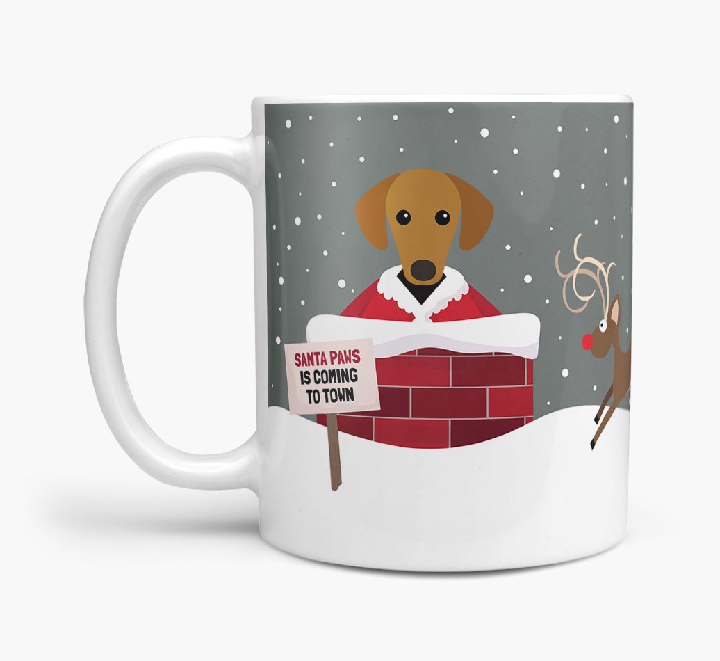 'Santa Paws' Mug with {breedFullName} Icon