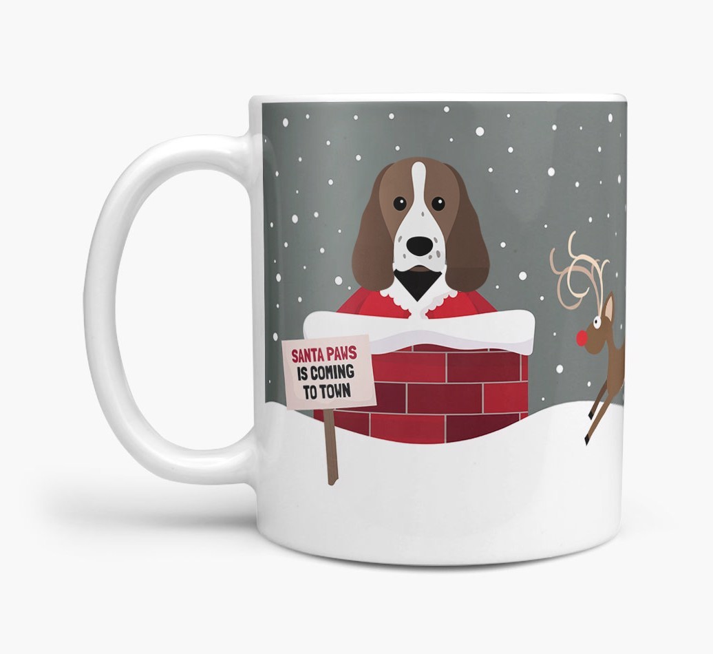 'Santa Paws' Mug with {breedFullName} Icon