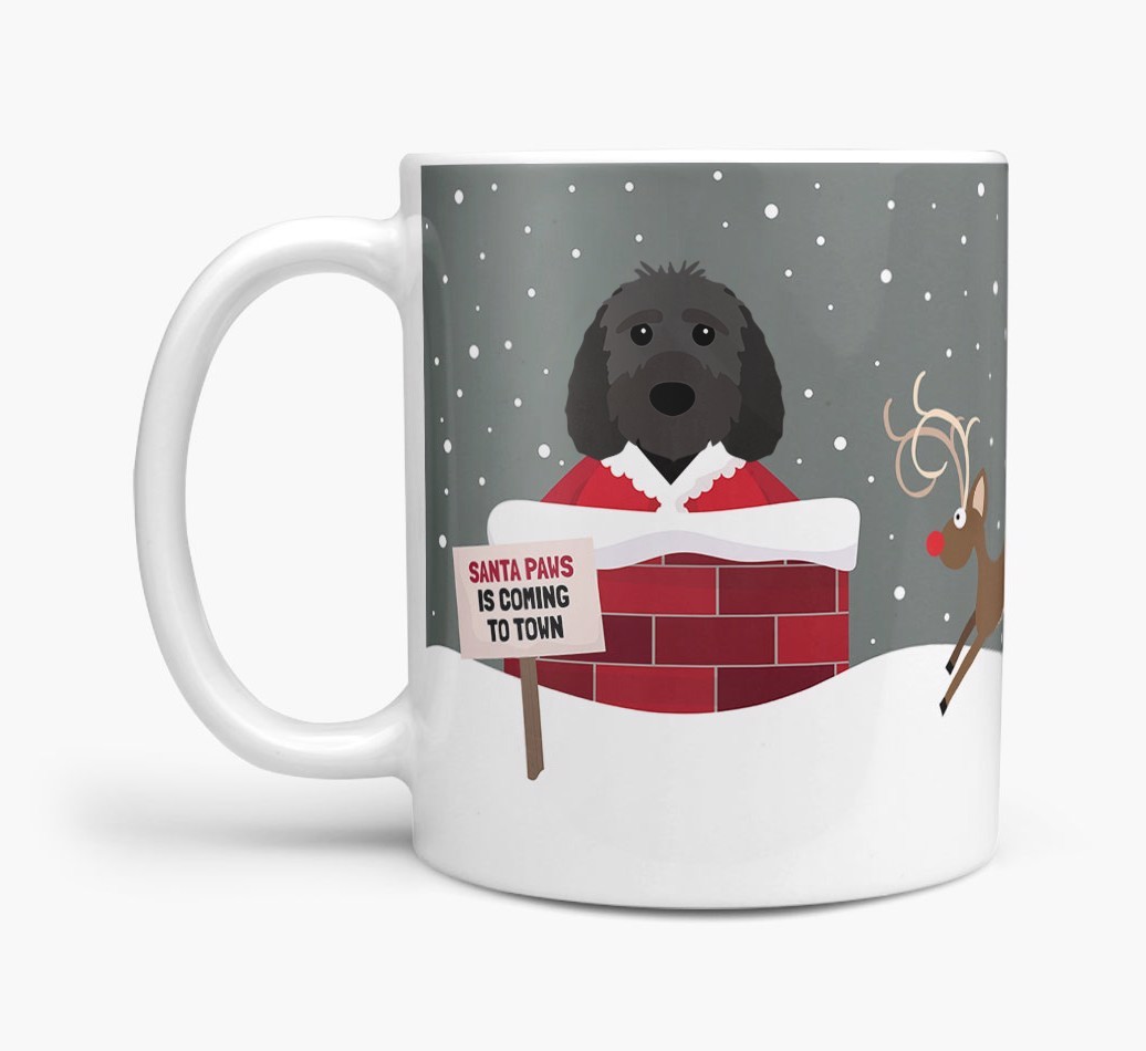 'Santa Paws' Mug with {breedFullName} Icon