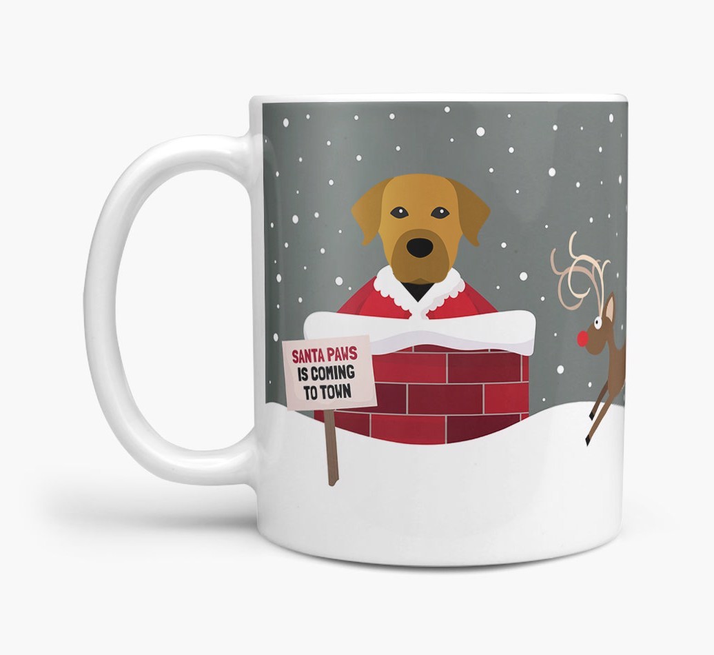 'Santa Paws' Mug with {breedFullName} Icon