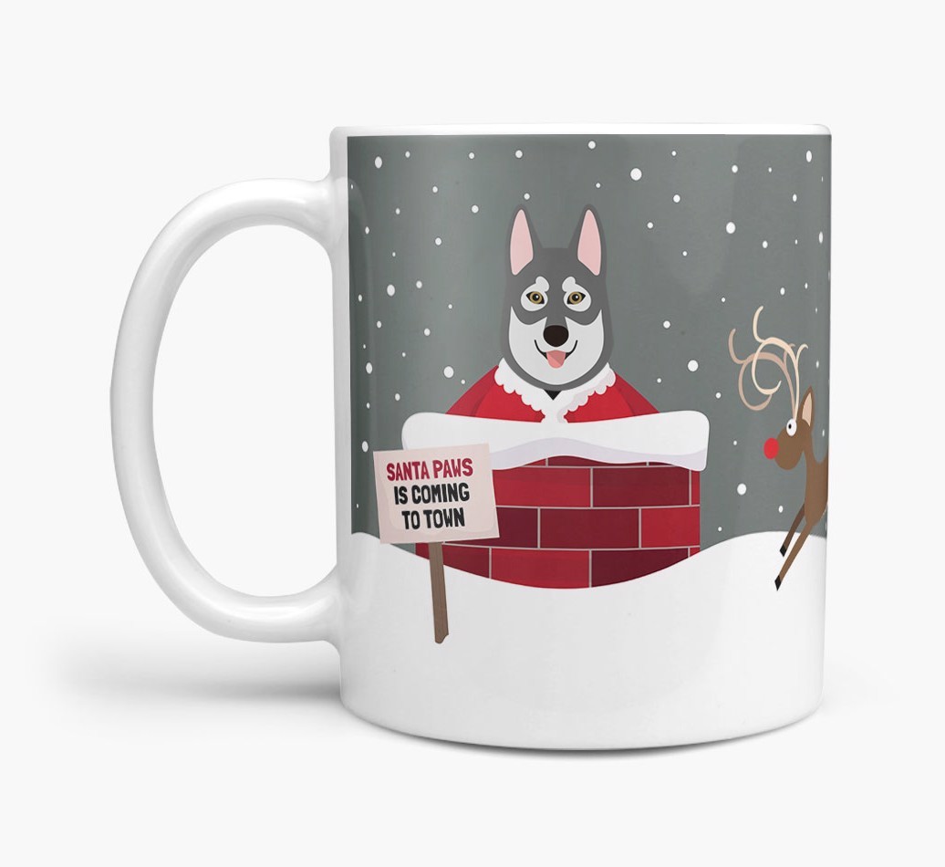 'Santa Paws' Mug with {breedFullName} Icon