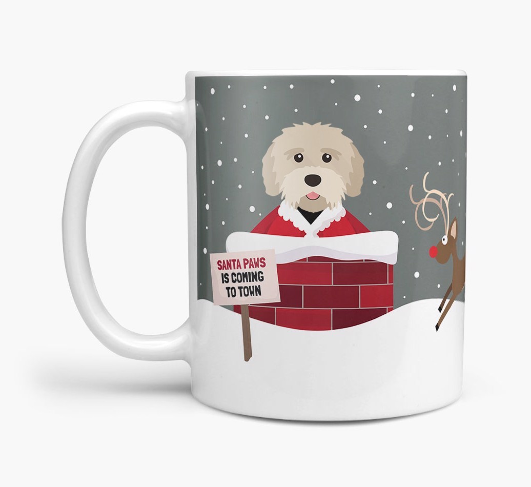 'Santa Paws' - Personalised {breedFullName} Mug